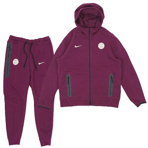 パリ・サンジェルマン 24-25 テックフリース フルジップ フーディー&ジョガーパンツ 上下セット(ボルドー)【NIKE/ナイキ】【サッカー TECH PACK パーカー】(FZ4689-610&FN8490-610)【店頭受取対応商品