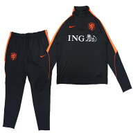 ●オランダ代表 2026 Dri-FIT Strike ドリルトップ＆KPZパンツ 上下セット(ブラック×オレンジ)【NIKE/ナ…