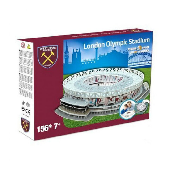 楽天市場 ウエストハム オフィシャル スタジアム ロンドン スタジアム 3d パズル 店頭受取対応商品 サッカーショップ Fcfa