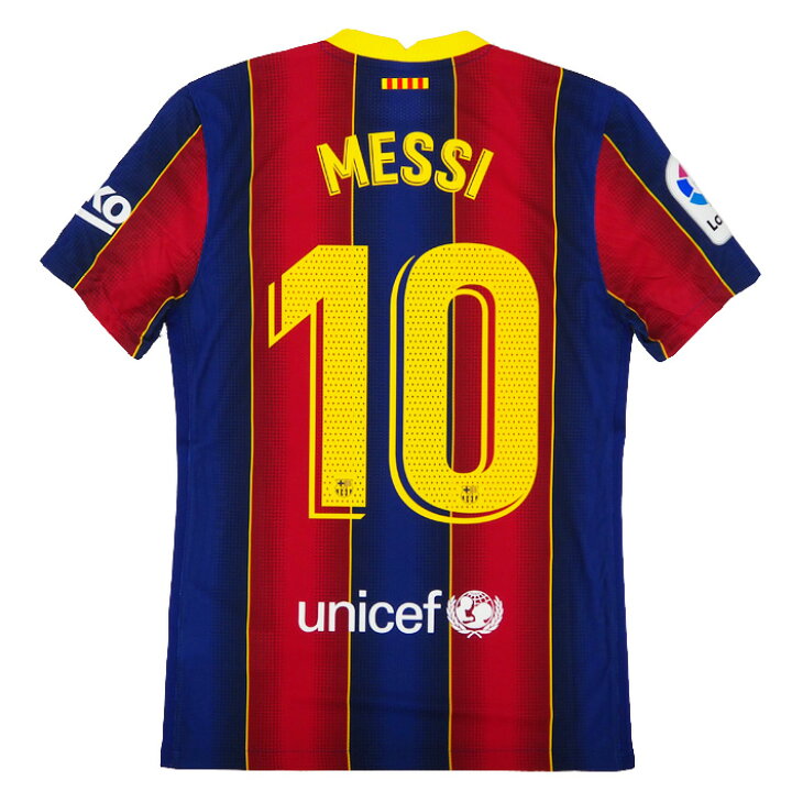 楽天市場 Fcバルセロナ 21 ホーム 半袖 ヴェイパーマッチ ユニフォーム No 10 メッシ ラ リーガフルマーク仕様 Nike ナイキ サッカー オーセンティック Cd4185 456 10m 店頭受取対応商品 サッカーショップ Fcfa