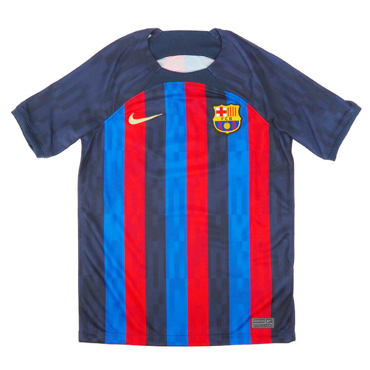 楽天市場 Fcバルセロナ 22 23 ホーム 半袖 ユニフォーム ジュニア 胸 背中スポンサー無し Nike ナイキ サッカー キッズ レプリカ ユニフォーム Dj7851 452 店頭受取対応商品 サッカーショップ Fcfa