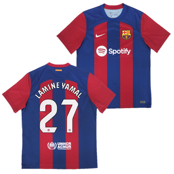 楽天市場】○FCバルセロナ 23-24 ホーム 半袖 ユニフォーム No.27 