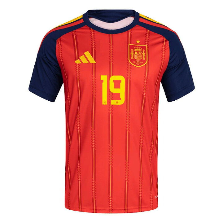 楽天市場】○スペイン代表 2026 ホーム 半袖 ユニフォーム No.19 