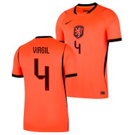 ●オランダ代表 2026 ホーム 半袖 ユニフォーム No.4 ファン・ダイク【NIKE/ナイキ】【サッカー ウエア …