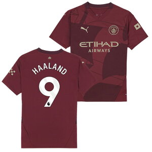 ●マンチェスターシティ 24-25 サード 半袖 ユニフォーム No.9 ハーランド【PUMA/プーマ】【サッカー ウエア レプリカユニフォーム】(775201-03/9H_WH)【店頭受取対応商品】