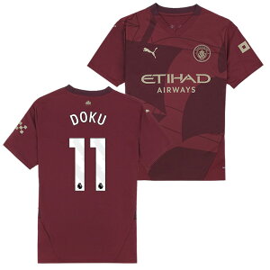●マンチェスターシティ 24-25 サード 半袖 ユニフォーム No.11 ドク【PUMA/プーマ】【サッカー ウエア レプリカユニフォーム】(775201-03/11D_WH)【店頭受取対応商品】
