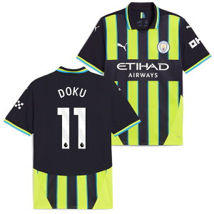 ●★SALE★セール★マンチェスターシティ 24-25 アウェイ 半袖 ユニフォーム No.11 ドク【PUMA/プーマ】【サッカー ウエア レプリカユニフォーム】(775086-02/11D_WH)【店頭受取対応商品】