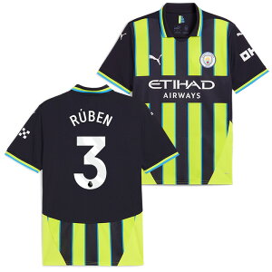 ●★SALE★セール★マンチェスターシティ 24-25 アウェイ 半袖 ユニフォーム No.3 ルベン・ディアス【PUMA/プーマ】【サッカー ウエア レプリカユニフォーム】(775086-02/3R_WH)【店頭受取対応商品】
