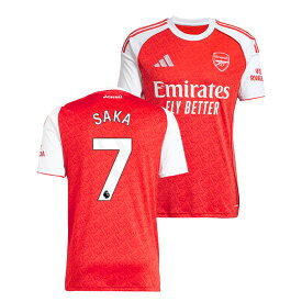 ●アーセナル 25-26 ホーム 半袖 ユニフォーム No.7 サカ【adidas/アディダス】【サッカー ウエア レプリカユニフォーム】(JI9517/7S_WH)