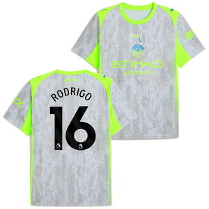 ●マンチェスターシティ 25-26 サード 半袖 ユニフォーム No.16 ロドリ【PUMA/プーマ】【サッカー ウエア レプリカユニフォーム】(780362-03/16R_BK)【店頭受取対応商品】【オフィシャルマーク対応