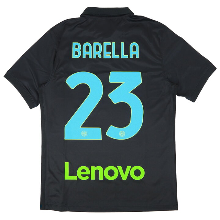 楽天市場 Sale セール インテル 21 22 サード 半袖 ユニフォーム No 23 バレッラ セリエaパッチ スクデットパッチ 背面スポンサー付き Nike ナイキ サッカー ウエア レプリカユニフォーム Db59 011 23b Serie 店頭受取対応商品 サッカーショップ Fcfa