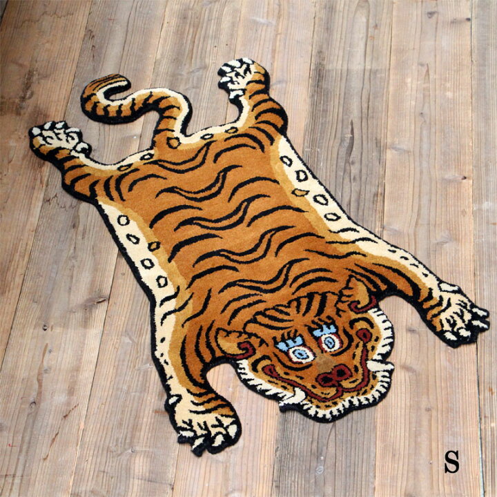 楽天市場】Tibetan Tiger Rug チベタンタイガーラグ【玄関マット 