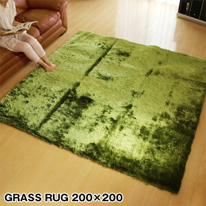 y|Cg10{zGRASS RUG OXO 200×200yJ[ybg g[ zbgJ[ybgΉz