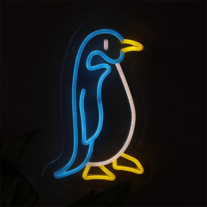 楽天市場】【ポイント10倍】NEONY SIGN LIGHT Penguin【壁掛けライト 
