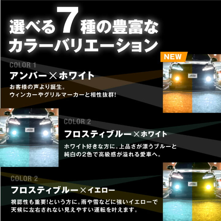 楽天市場】fcl フォグランプ ユニット led 2色切り替え レンズセット 