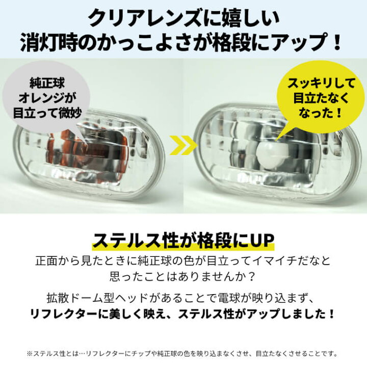 楽天市場】led t10 アンバー バルブ サイドウインカー サイドウィンカー ledウインカー ウィンカー ステルス スリム 車検対応 1年保証 無極性 高拡散 360°発光 ledバルブ fcl エフシーエル : エフシーエル HID・LEDの専門店 楽天市場】led t10 アンバー バルブ サイドウインカー サイドウィンカー ledウインカー ウィンカー ステルス スリム 車検対応 1年保証 無極性 高拡散 360°発光 ledバルブ fcl エフシーエル : エフシーエル HID・LEDの専門店