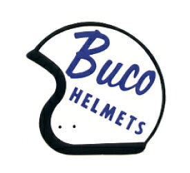 BUCO輸入ステッカー白【ヘルメットメーカー シール】