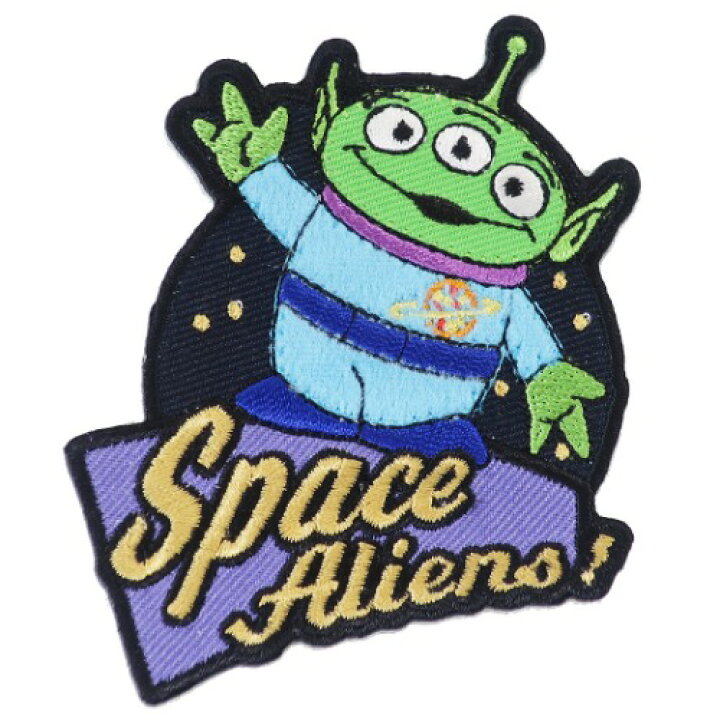 楽天市場 ディズニーワッペン トイ スト リー エイリアン イラスト キャラクター Webショップfreedom 楽天市場店