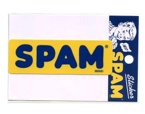 SPAM�i�X�p���j LOGO�X�e�b�J�[�i�C�G���[�x�[�X�j�y�J���p�j�[ �V�[���z