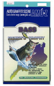 BASS FISHR'S TROPHY ステッカー【フィッシング ルアー釣り イラスト ブラックバス】