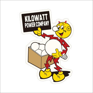 Reddy Kilowatt company(���f�B�L�����b�g)�X�e�b�J�[�y�J���p�j�[ �A�����J���z
