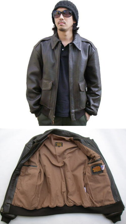 楽天市場】革ジャン メンズ ラムレザー A-2タイプ 本革 レザー 