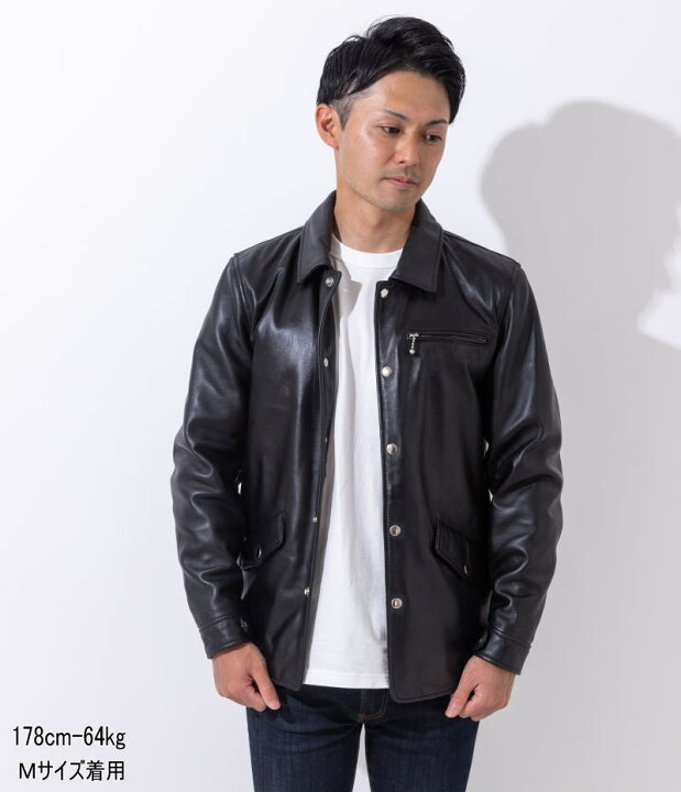 楽天市場】フリーダムレザー 革ジャン ラムレザー メンズ コーチ  