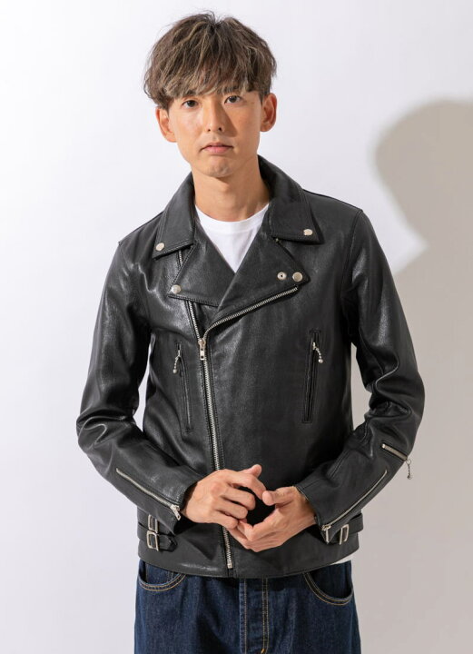 楽天市場】フリーダムレザー レザージャケット ゴートレザー 