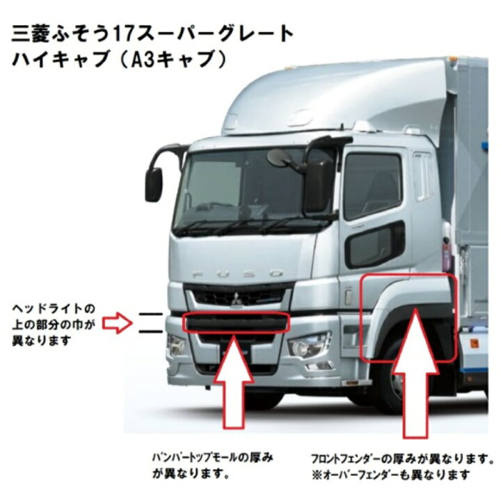 楽天市場】【配送無料】三菱ふそう 新型17スーパーグレート メッキ 