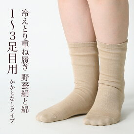 冷えとり 靴下 3足セット レディース 女性用 くつした ソックス 野蚕絹 ワイルドシルク ウール 日本製 ギフト プレゼント