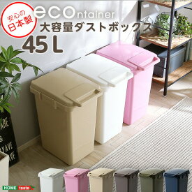 送料無料 らくらくワンハンド開閉！日本製ダストボックス(大容量45L)ジョイント連結対応【econtainer】【so】