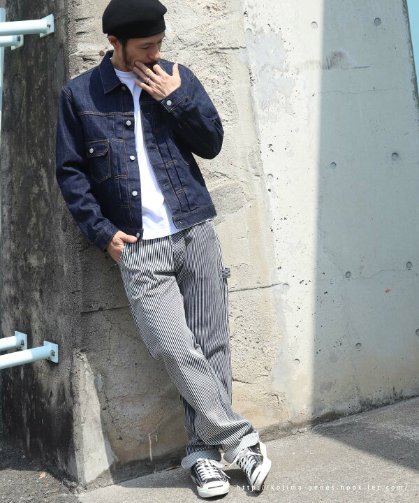 楽天市場】児島ジーンズ 公式通販 ヒッコリー マルチ ペインターパンツ  