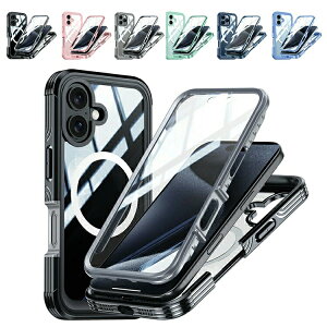 iPhone16 �P�[�X �ϏՌ� iPhone 16 Plus/16 Pro/16 Pro Max �J�o�[ �J�����ی삠�� �N���A �w�ʓ��� ���� �O��ی� �t���J�o�[ Qi�[�d ���C�����X�[�d �Ή� Apple �A�b�v�� �A�C�t�H��16/16�v���X/16�v��/16�v