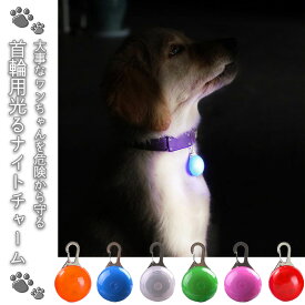 首輪用チャーム ナイトチャーム お特用 3個セット 首輪アクセサリー LEDライト 光る 夜間 お散歩 電池式 セーフティライト ペット用アクセサリー 犬 散歩 夜 首輪アクセサリー リードアクセサリー LEDライト 光る ドッグ ペット用品 フェザーストア