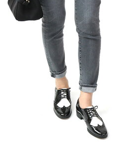 レディースレースアップ オックスフォードシューズ フラット ウィングチップの人気商品 通販 価格比較 価格 Com