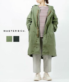 【4/27 9:59までポイント10倍】マスターアンドコー MASTER&Co. コットン ミリタリーコート フィッシュテイルパーカー CHINO MODS COAT チノモッズコート・MC1036-3282202(レディース)