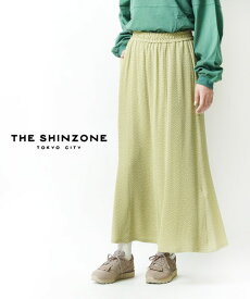 【4/27 9:59までポイント10倍】ザ シンゾーン THE SHINZONE フラワージャガード セミフレアスカート ロングスカート FLOWER JQ SKIRT・21AMSSK01-4432102(レディース)(2F)