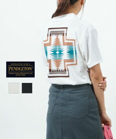 【4/27 9:59までポイント10倍】ペンドルトン PENDLETON Tシャツ 半袖 バックプリント ユニセックス 柄 幾何学模様 アウトドア キャンプ カジュアル おしゃれ・19804457-3662301(メンズ)(レディース)(クーポン対象外)