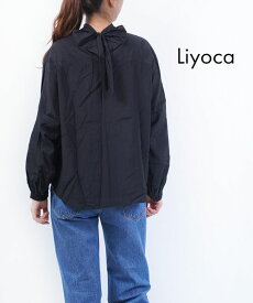 【30%OFF】リヨカ Liyoca ブライトローン ハイネック バックリボンブラウス デザインシャツ・J9105-0032202(レディース)(last_1)