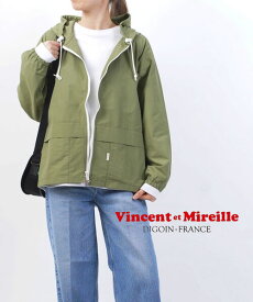 【20%OFF】ヴァンソン エ ミレイユ VINCENT ET MIREILLE コットン混 マウンテンパーカー ジャケット ヤッケ・VM221CN22032-3882201(レディース)