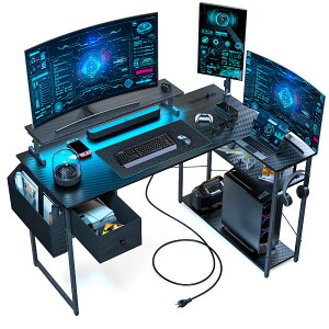 DOMICON p\RfXN l Q[~OfXN  120cm/140cm 4iKj^[t RZgt [t bNt PCfXN R[i[fXN wK Ɗ gaming desk ?q ݑΖ gȒP 