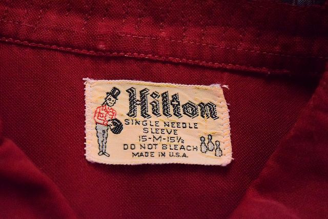 楽天市場】50's〜60's Hilton USA製 チェーン刺繍ボーリングシャツ 50