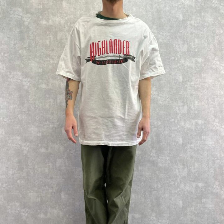 楽天市場 Highlander 映画プリントtシャツ Xl 90年代 ハイランダー ムービー シネマ 刀 古着 ヴィンテージ 中古 メンズ店 ヴィンテージ 古着屋 通販 Feeet