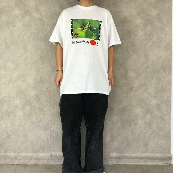 楽天市場 90 S A Bugs Life Mcdonald S 映画プリントtシャツ Xl 90年代 バグズライフ マクドナルド ムービー プロモ 半袖 白 ホワイト Disney Pixer ディズニー ピクサー 古着 ヴィンテージ 中古 メンズ店 ヴィンテージ 古着屋 通販 Feeet