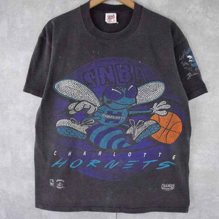 楽天市場 90 S Charlotte Hornets Usa製 Nbaチームtシャツ Xl 90年代 アメリカ製 ホーネッツ バスケットボール バスケ 蜂 マスコットキャラクター 古着 ヴィンテージ 中古 メンズ店 ヴィンテージ 古着屋 通販 Feeet
