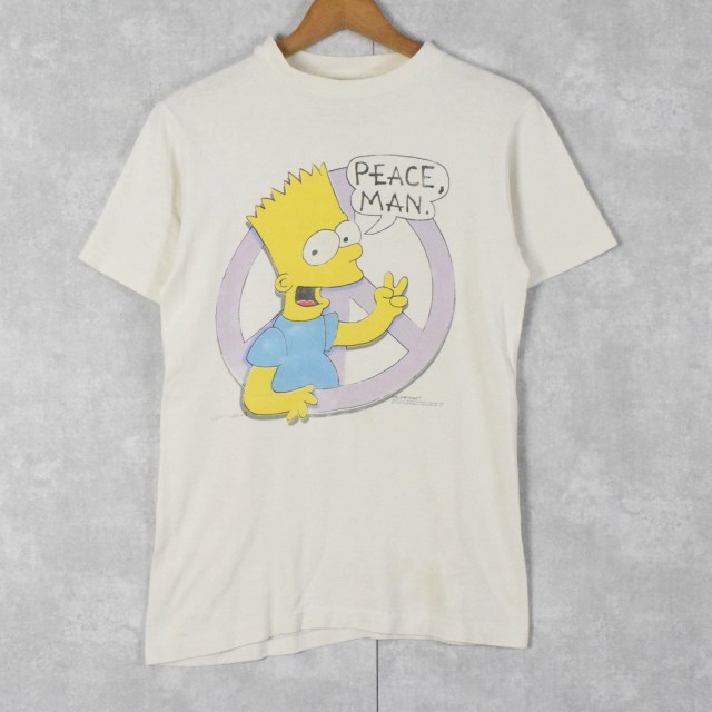 90 S The Simpsons Usa製 キャラクターtシャツ L 90年代 アメリカ製 ザシンプソンズ 古着 ヴィンテージ 中古 メンズ店 Tシャツ カットソー
