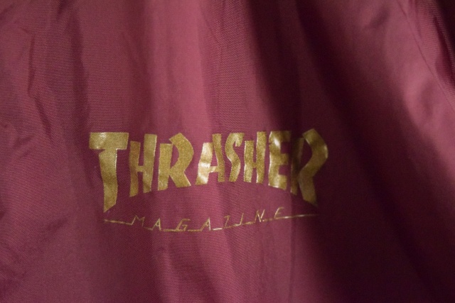 楽天市場】90's〜 THRASHER USA製 ロゴプリント コーチジャケット L 90 