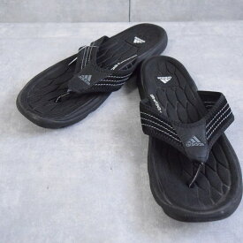 Adidas Raggmo thong sc 10 アディダス ビーチサンダル ビーサン 黒 ブラック 靴 シューズ 【古着】 【ヴィンテージ】 【中古】 【メンズ店】