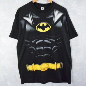 90's DC COMICS "BATMAN" USA製 コスチュームTシャツ XL DCコミックス アメコミ バットマン シュール 【古着】 【ヴィンテージ】 【中古】 【メンズ店】