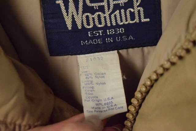 楽天市場】80～90's Woolrich USA製 60/40クロス ダウンジャケット L